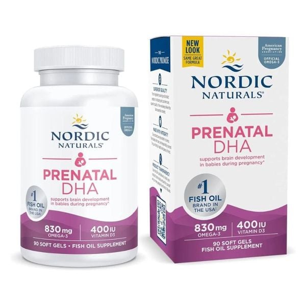 DHA Cho Bà Bầu Nordic Naturals Prenatal DHA - Lựa Chọn Hàng Đầu Cho Sự Phát Triển Của Thai Nhi