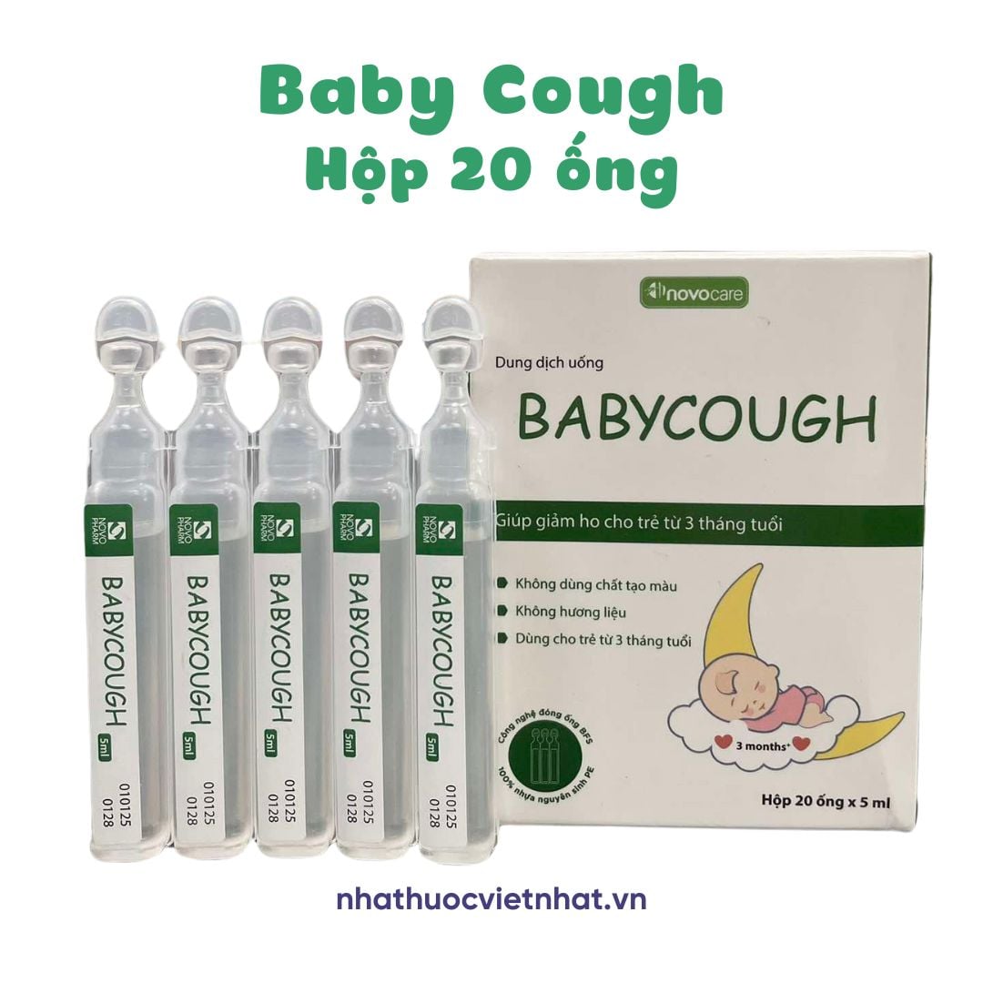 Baby Cough - Siro Ho Cho Trẻ Từ 3 Tháng Tuổi (Hộp 20 ống x 5ml)