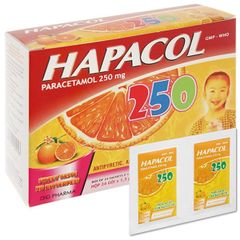 Bột sủi Hapacol giảm đau, hạ sốt (24 gói x 1.5g)