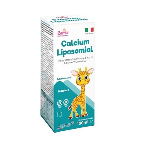 Calcium Liposomial - Canxi sinh học thế hệ mới, giúp bé cao lớn khỏe mạnh, chai 100ml