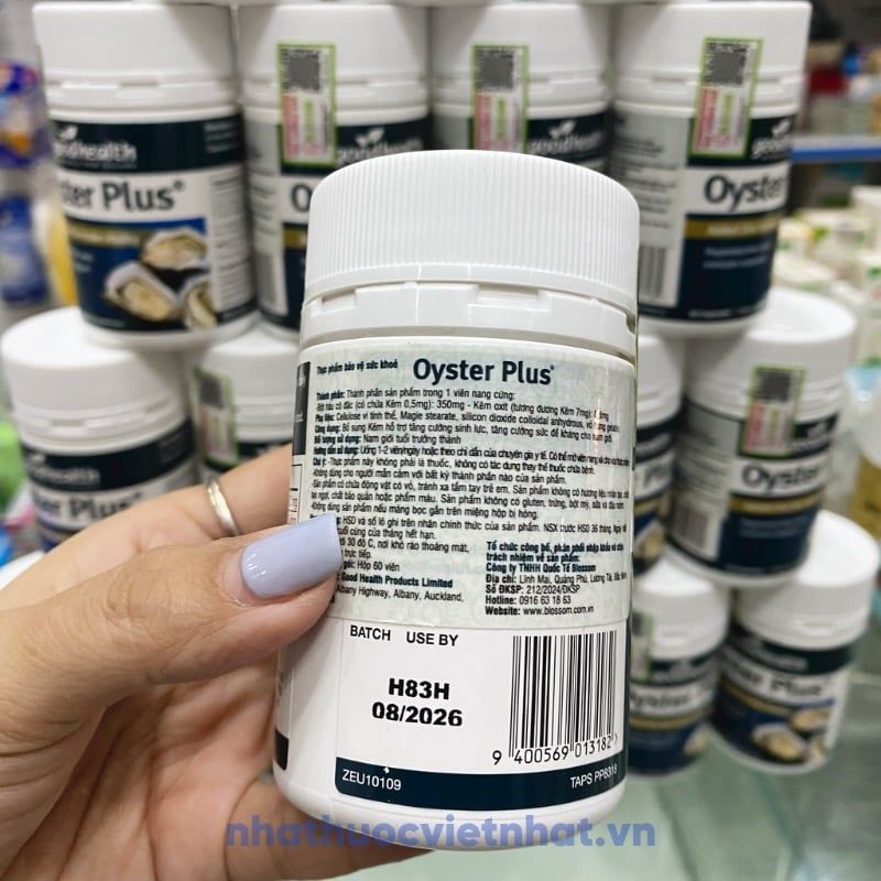 Tinh Chất Hàu Goodhealth Oyster Plus - Bí quyết Tăng Cường Sinh Lý Nam Hiệu Quả, Hộp 60 Viên (Nhập khẩu chính hãng)