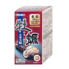Viên tinh chất hàu tươi Orihiro 120 viên Nhật Bản, hỗ trợ tăng cường sinh lý cho nam giới