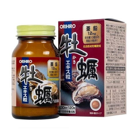 Viên tinh chất hàu tươi Orihiro 120 viên Nhật Bản, hỗ trợ tăng cường sinh lý cho nam giới