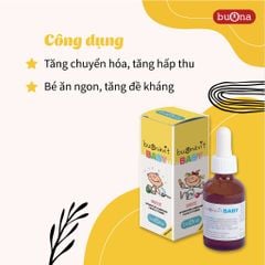 Buonavit Baby, vitamin tổng hợp dạng nhỏ giọt cho trẻ từ 0 tháng tuổi, mẫu mới, lọ 20ml
