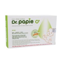Gạc rơ lưỡi Dr. Papie giúp sạch lưỡi, nướu, răng hộp 30 gói