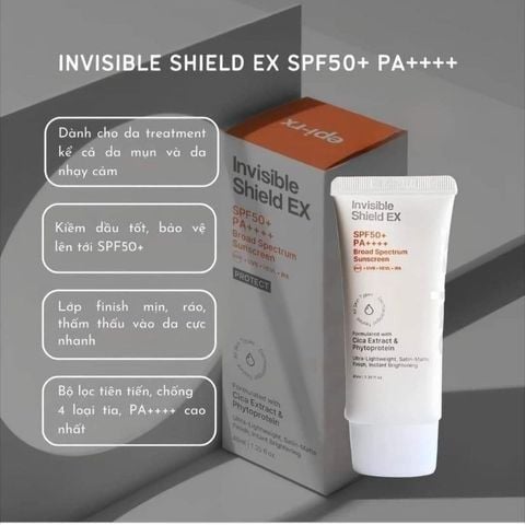Kem chống nắng Invisible Shield EX 40ml SPF 50+ PA+++