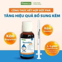 NovozinC - Kẽm hữu cơ dễ hấp thu, hỗ trợ tiêu hóa và tăng sức đề kháng cho bé