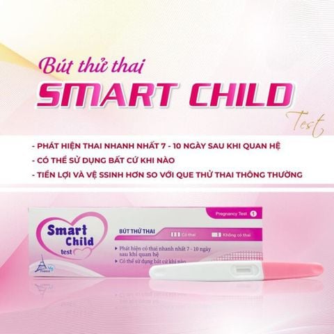 Bút thử thai Smart Child, thử thai nhanh, chính xác và dễ sử dụng, hộp 1 bút