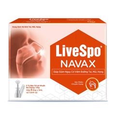 LiveSpo NAVAX màu đỏ, chuyên dụng dạng xịt mũi giúp giảm nguy cơ viêm đường tai, mũi, họng (mẫu mới, hộp 10 ống x 4ml)