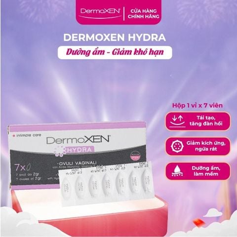 Viên đặt phụ khoa DermoXEN Hydra của Ý - Hộp 7 viên