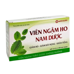 Viên Ngậm Ho Nam Dược, viên ngậm thảo dược không đường, giảm ho, long đàm