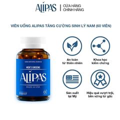 Viên uống Men’s Ginseng Alipas Ecogreen tăng cường sinh lực phái mạnh (30 viên)