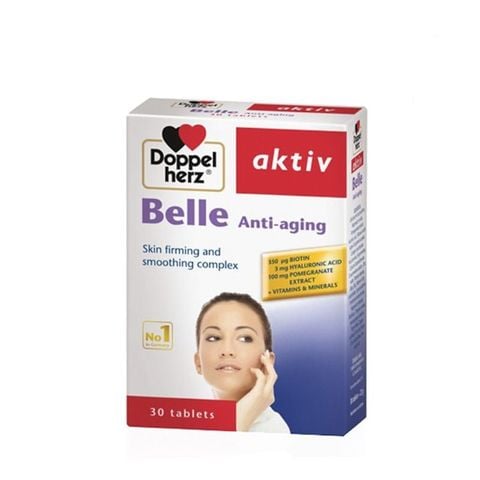 Viên uống Belle Anti-aging Doppelherz Aktiv của Đức - Giải pháp chống lão hoá da hiệu quả, hộp 30 viên