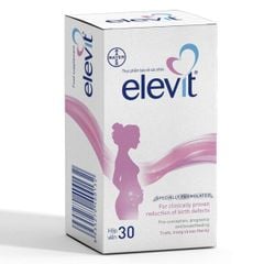 Vitamin tổng hợp cho bà bầu và trước khi mang thai Elevit của Pháp, hộp 30 viên - Nhập khẩu chính hãng