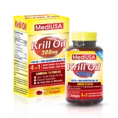 Omega-3 Krill Oil MediUSA Chính Hãng Từ Mỹ - Hỗ Trợ Bảo Vệ Tim Mạch Và Trí Não