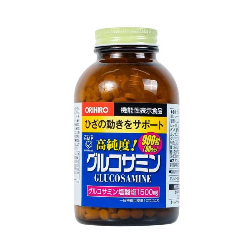 Viên uống bổ xương khớp Glucosamine Orihiro của Nhật - nhập khẩu chính hãng, hộp 900 viên