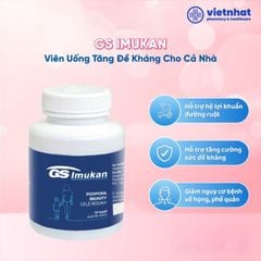 Viên uống GS Imukan bổ sung lợi khuẩn, tăng đề kháng trẻ em và người lớn, hộp 30 viên