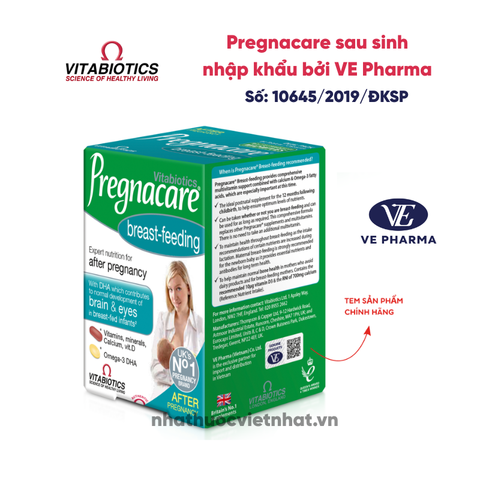 Vitamin tổng hợp sau sinh Pregnacare Breast feeding Bú Anh - Nhập khẩu chính hãng