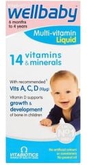 Wellbaby - Vitamin Tổng Hợp Cho Bé Chính Hãng Của Anh, 6 tháng - 4 tuổi