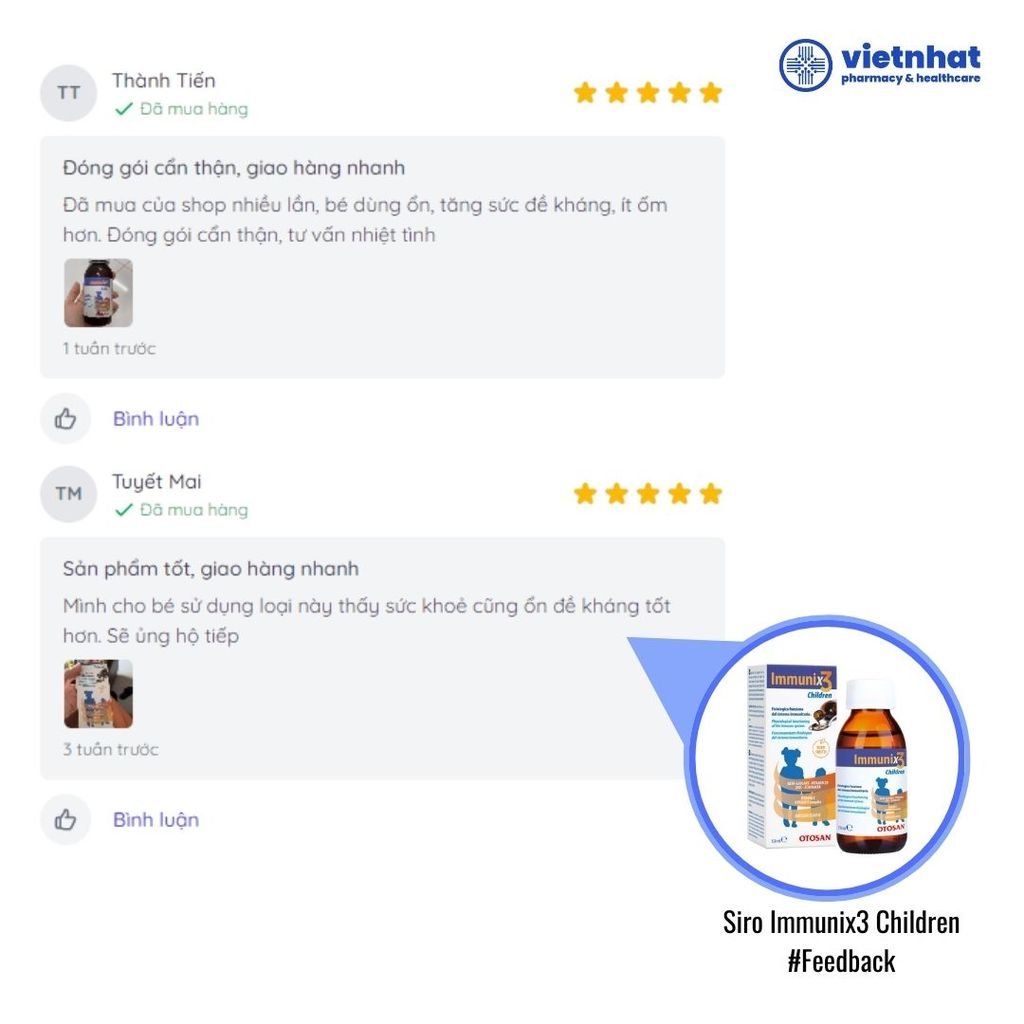 Siro Immunix3 Children - Giải Pháp Tăng Đề Kháng Với Beta Glucan Cho Trẻ Từ 6 Tháng Tuổi