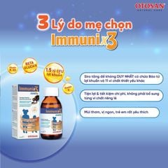 Siro Immunix3 Children - Giải Pháp Tăng Đề Kháng Với Beta Glucan Cho Trẻ Từ 6 Tháng Tuổi