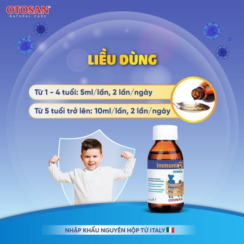 Siro Immunix3 Children - Giải Pháp Tăng Đề Kháng Với Beta Glucan Cho Trẻ Từ 6 Tháng Tuổi