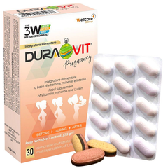 Duravit Pregnancy, bổ sung vitamin tổng hợp cho phụ nữ trước và trong thai kỳ, hộp 30 viên