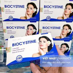 Viên uống Biocystine - Hỗ trợ đẹp da, giảm gãy rụng tóc và làm chậm quá trình lão hoá, Hôp 30 viên