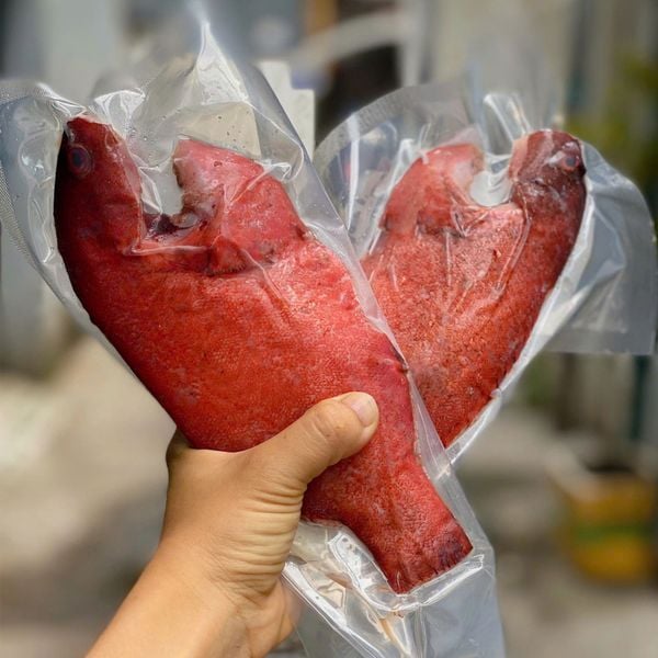 Cá mú đỏ Phú Yên làm sạch