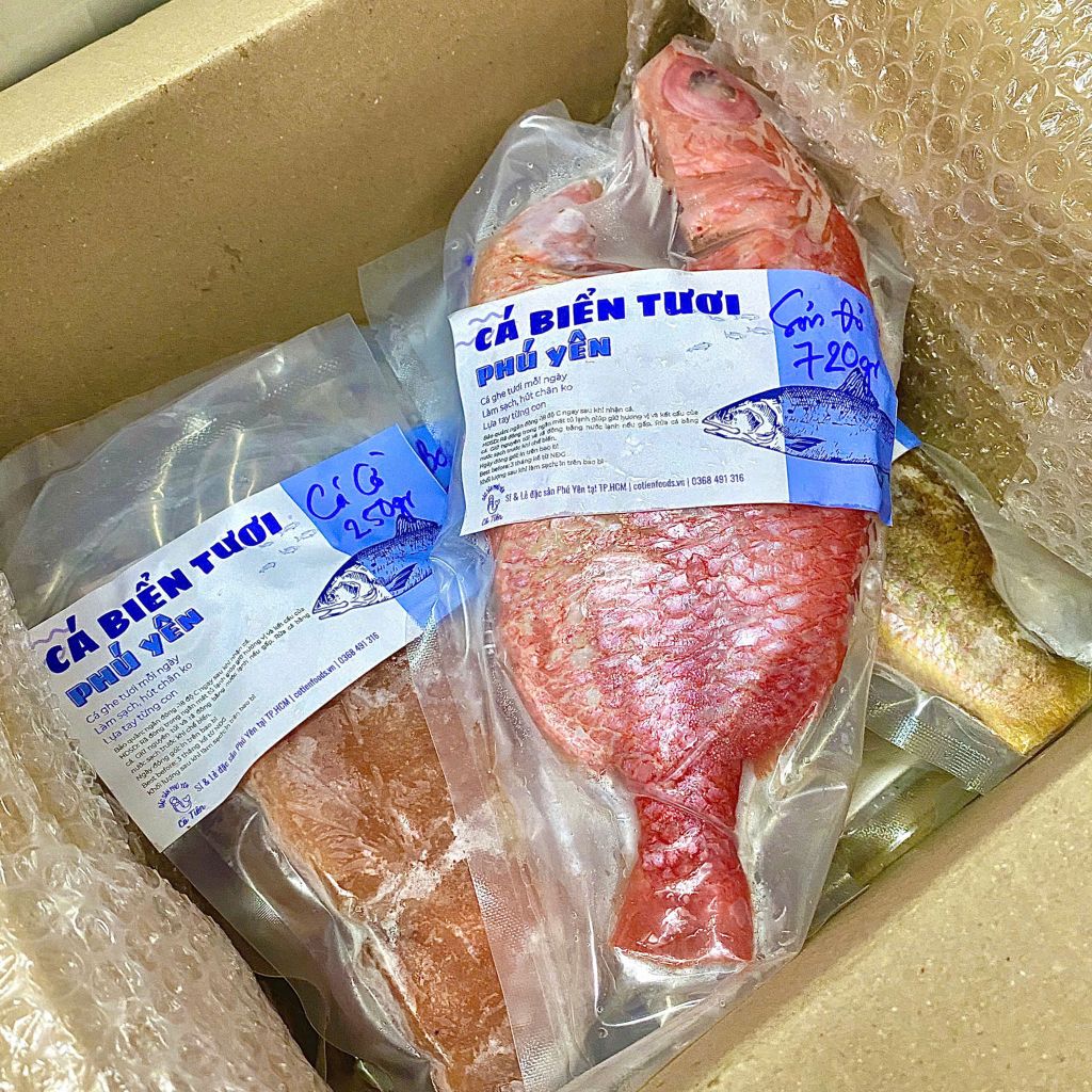 Cá sơn đỏ Phú Yên làm sạch | nguyên con