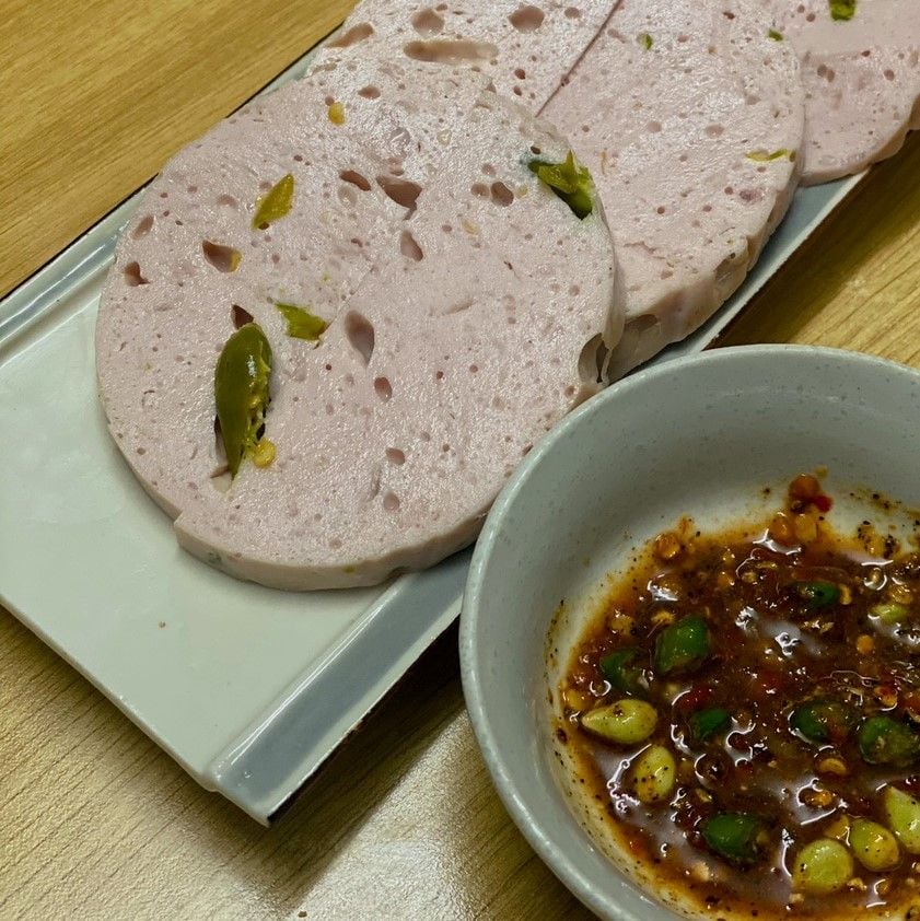 Chả lụa ớt xiêm xanh 500gr