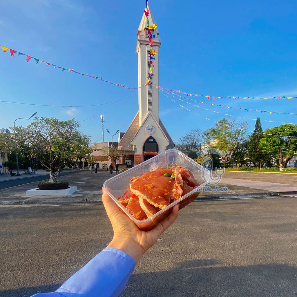 Thịt cốt lết ướp sẵn