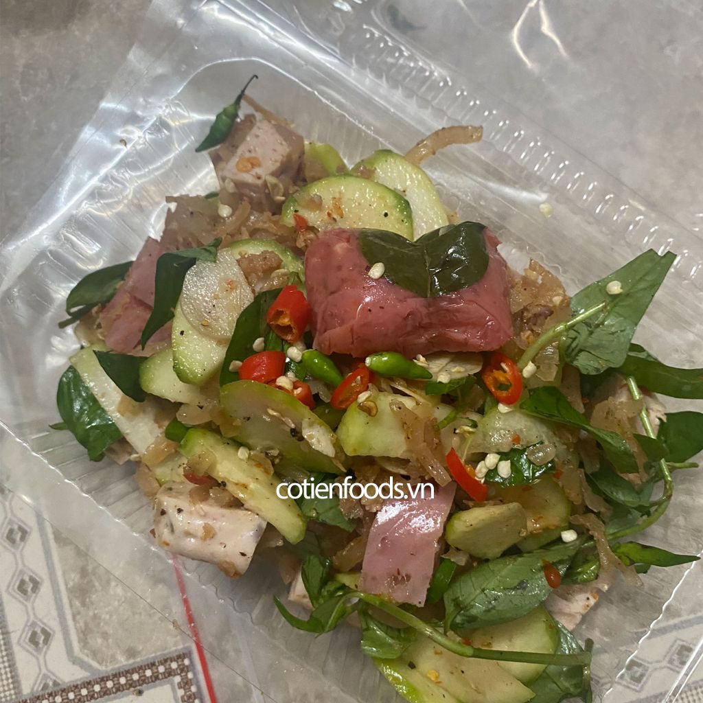 Tré trộn nem chả full topping ăn liền | 2 người ăn