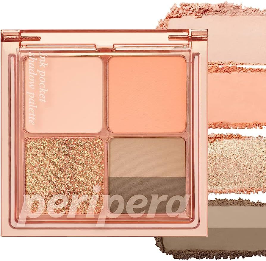 Phấn Mắt Peripera Ink 4 Ô Pocket Shadow Palette #01 Fancy Spring Sunshine