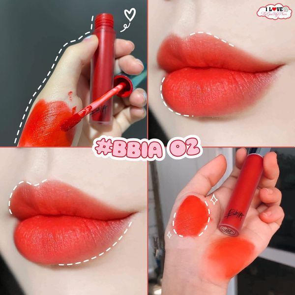Son kem Bbia Last Velvet Lip Tint 02