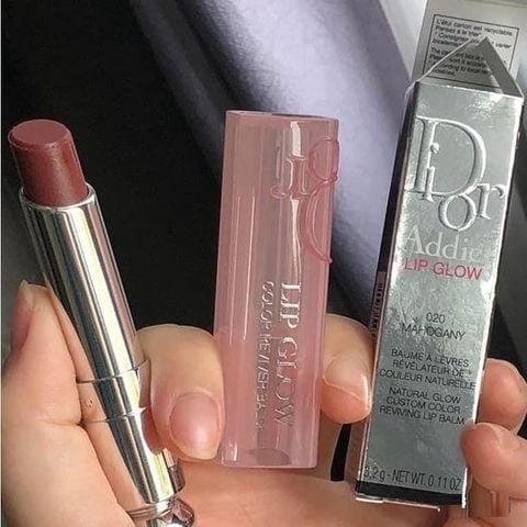 Dior - Son Dưỡng Addict Lip Glow #020 Mahogany (Mẫu Mới) - Ko Tđ