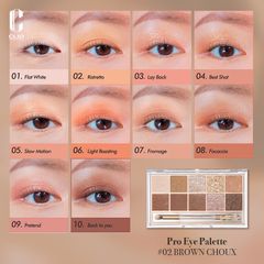 Phấn Mắt Clio Pro Eye Palette 10 Ô #02 Brown Choux