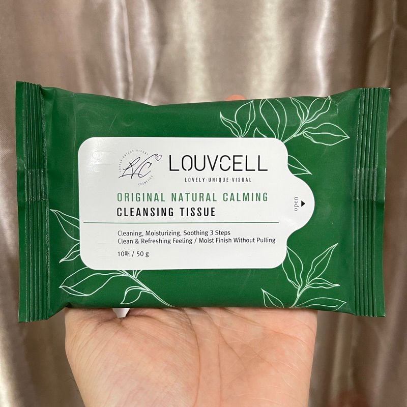Khăn Ướt Tẩy Trang Louv Cell Original Natural Calming 10 Tờ
