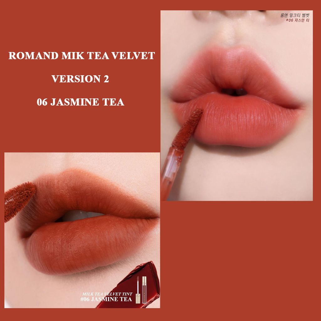 Romand - Son Kem Lỳ Romand Milk Tea Velvet Tint Version 2 #06