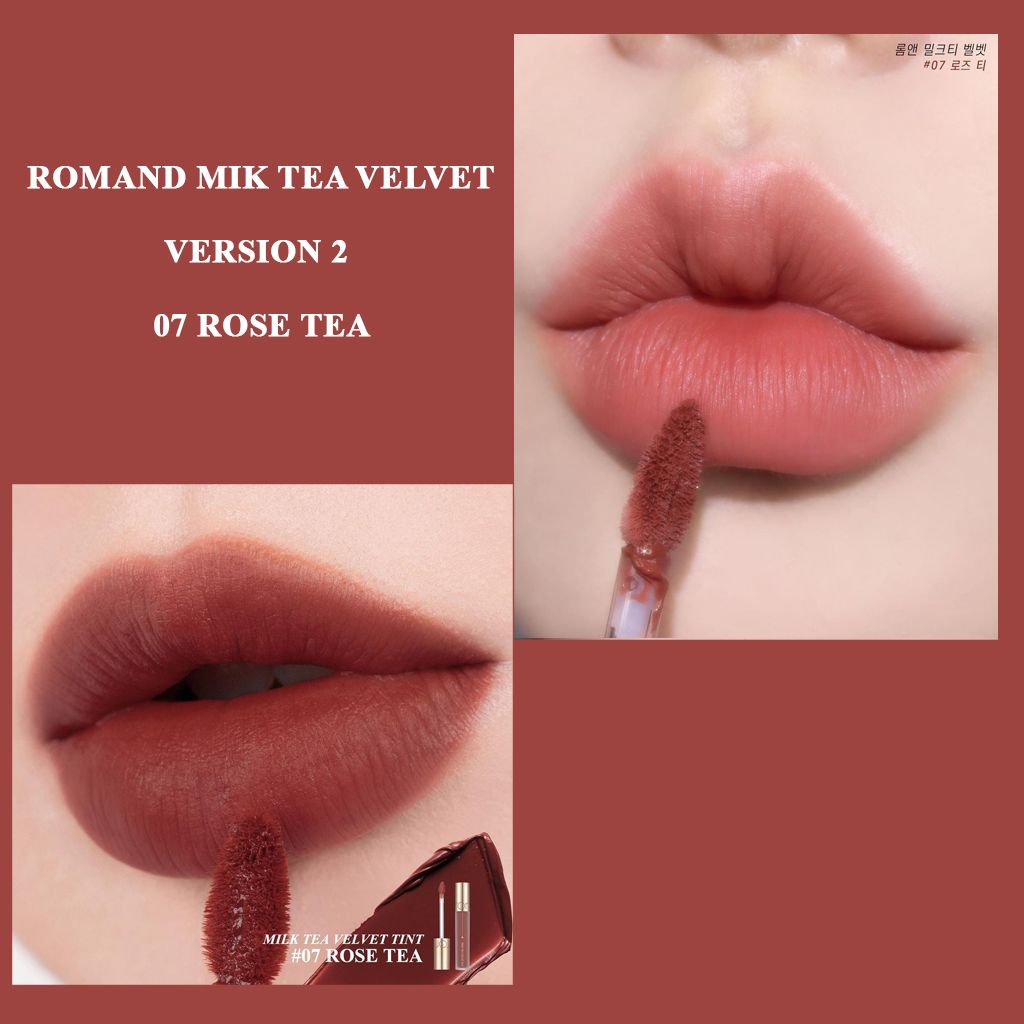 Romand - Son Kem Lỳ Romand Milk Tea Velvet Tint Version 2 #06