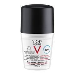 Lăn Khử Mùi, Kiềm Mồ Hôi Vichy 48h (Nam-Chai Trong Suốt Nắp Đen)