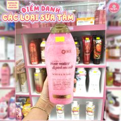 Sữa Tắm OGX Sensitive Rose Water Pink Sea Salt (577ml)