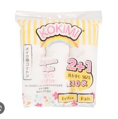 Bông Tẩy Trang Kokimi 210 miếng (Vàng)