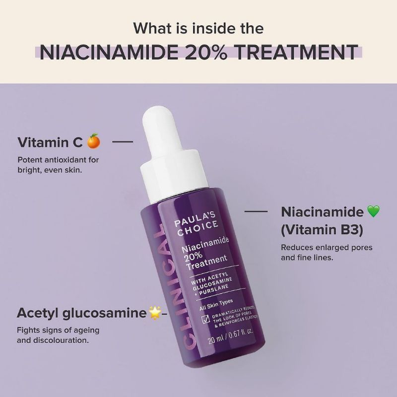 Paula Choice - Niacinamide 20% Treatment 20ml (Ko tđ)
