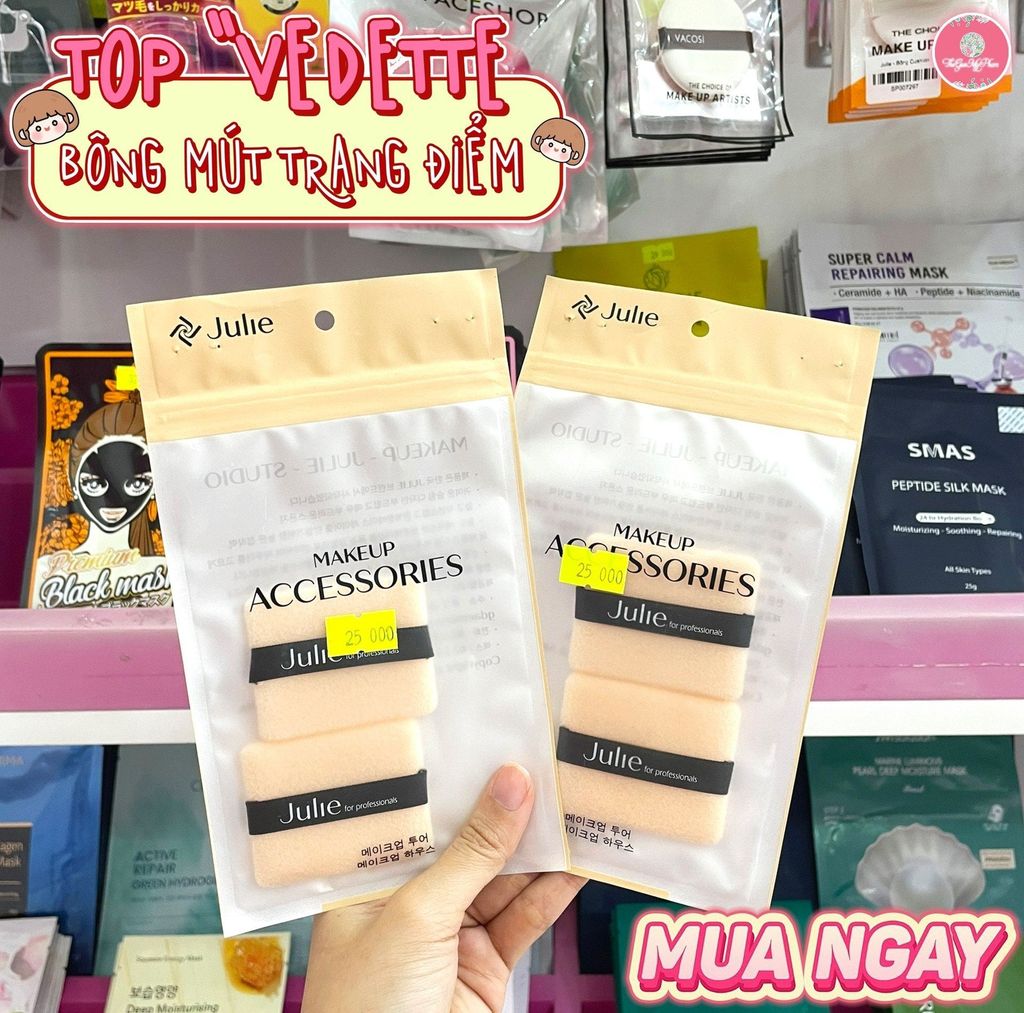 Julie - Bông phấn vuông (Bịch 2)