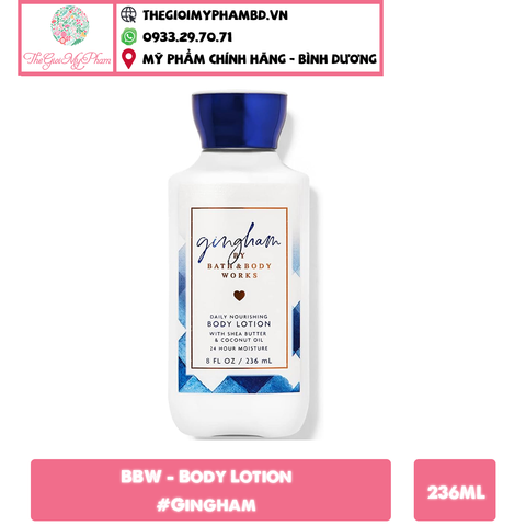 BBW - Body Lotion 236ml #Gingham (Mẫu mới)