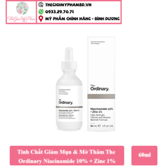 The Ordinary-Niacinamide 10%+Zinc 1% 60ml (Chai gấp 2)