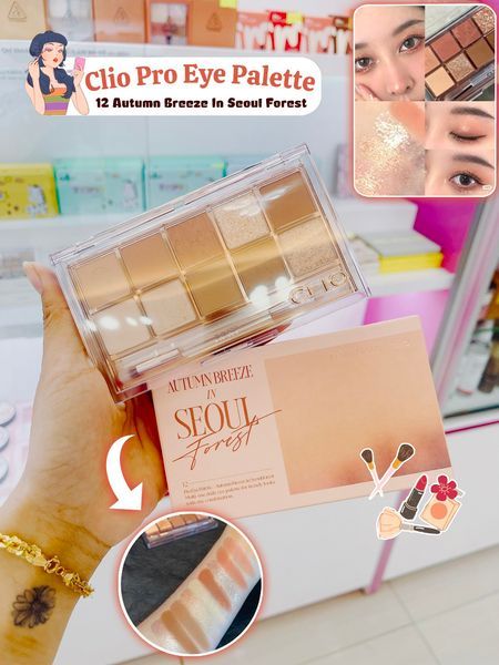 Phấn Mắt Clio Pro Eye Palette 10 Ô #12 Autumn Breeze In Seoul Forest