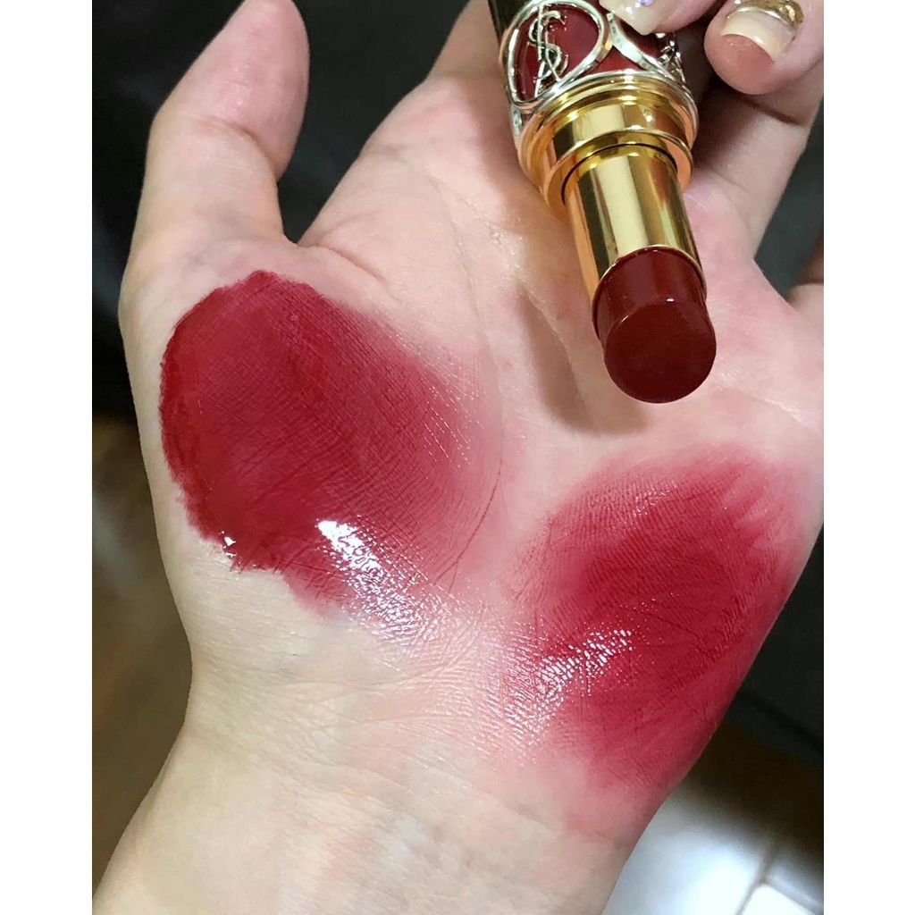 YSL - Son Rouge Volupte Shine #155 Burgundy Bodysuit (Ko Tđ)