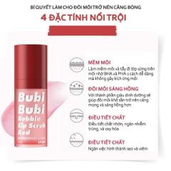 Tẩy Tế Bào Chết Môi Sủi Bọt Unpa Bubi Bubi Bubble (Mẫu Mới)